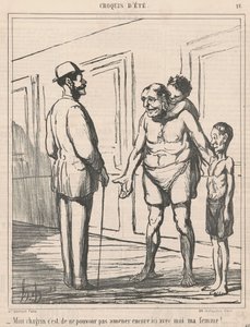 My sorrow is not being able to by Honoré Daumier