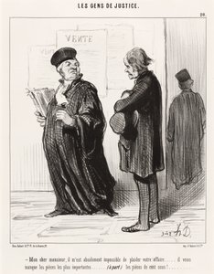 My Dear Sir... Impossible to Plead Your Case by Honoré Daumier