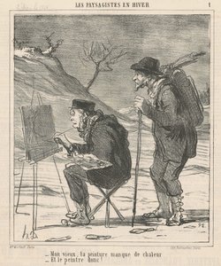 My old man, your painting lacks warmth ... by Honoré Daumier