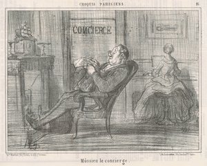 Mister Concierge by Honoré Daumier