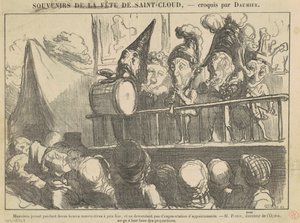 Musicians Playing for Twelve Hours by Honoré Daumier