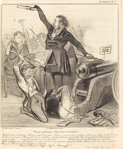 Pyrotechnic, Charivarique and Diabolical Music by Honoré Daumier