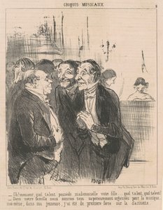 Oh! Monsieur, what talent you possess... by Honoré Daumier