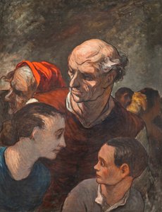 On The Barricades by Honoré Daumier