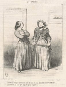 It is said that pretty women are... by Honoré Daumier