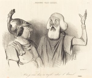 Yes, I Come, in His Temple... by Honoré Daumier
