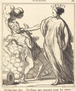 Pardon My Dear... by Honoré Daumier