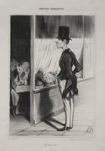 Parisian Emotions, Plate 3: I Have Three Sous!