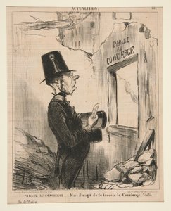Speak to the Concierge by Honoré Daumier