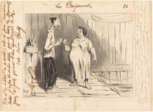 Word of Honor Mme. Frenouillet by Honoré Daumier