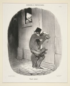 After Midnight, from Tenants and Owners by Honoré Daumier