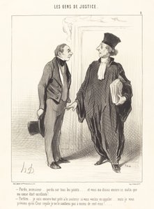 Lost, Sir... Lost on All Points... by Honoré Daumier