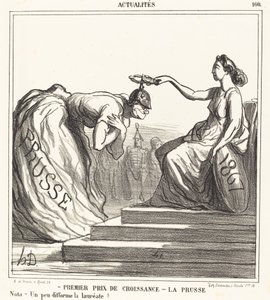 First Prize for Growth - Prussia by Honoré Daumier