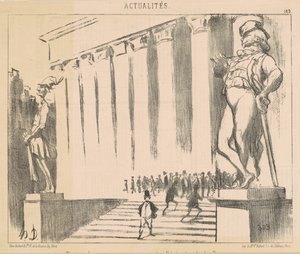 Project of statues to adorn... the Stock Exchange