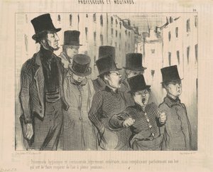 Hygienic and Sentimental Walk by Honoré Daumier
