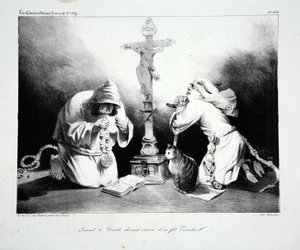 Quand le Diable Devint Vieux, il se Fit Ermite by Honoré Daumier