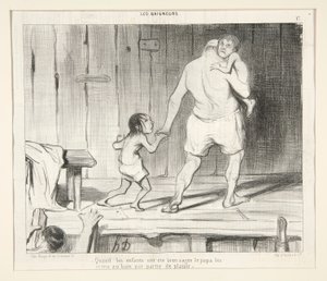 When the Children Have Been Very Good by Honoré Daumier