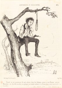 When One Owns a Hundred Shares... by Honoré Daumier