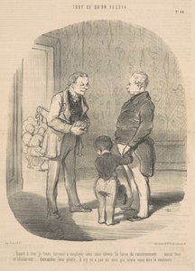 As for me, I insist on using... the power of reasoning by Honoré Daumier