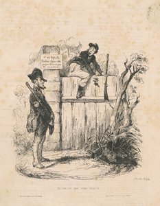 What are you doing there... by Honoré Daumier