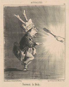 Receiving the Ferule by Honoré Daumier
