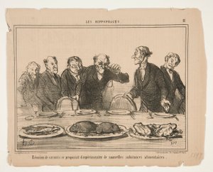 Reunion of Scholars by Honoré Daumier