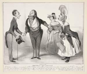 Robert-Macaire Matrimonial Agent, Plate 16 from the Series Caricaturana, from the Album Les Robert Macaires by Honoré Daumier