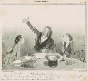 Robert Macaire, French Teacher by Honoré Daumier