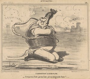 Administering Discipline... by Honoré Daumier
