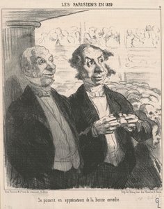 Posing as an Appreciator by Honoré Daumier