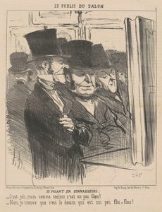Posing as Connoisseurs by Honoré Daumier