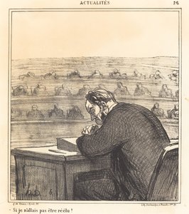 If I Were Not Going to Be Re-elected! by Honoré Daumier