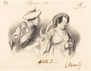 Get Out!... (Bajazet) by Honoré Daumier