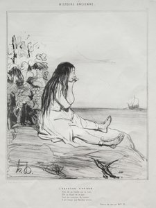 The Abandonment of Ariadne by Honoré Daumier