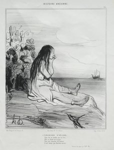 The Abandonment of Ariadne by Honoré Daumier