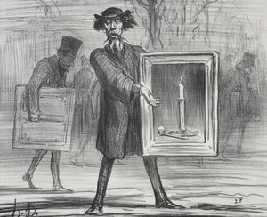 The Exhibition of 1859 Plate 1: They Have Refused This, the Ignoramuses! by Honoré Daumier