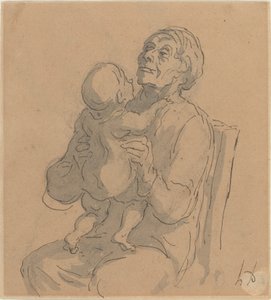 The Grandmother by Honoré Daumier
