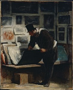 The Prints Collector by Honoré Daumier