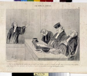 The People of Justice (Cartoon by Honore Daumier) by Honoré Daumier