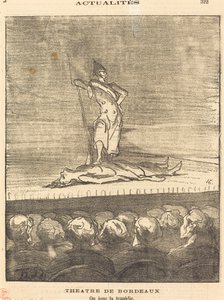 Theatre of Bordeaux - Performing the Tragedy by Honoré Daumier