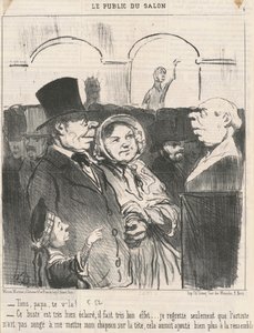 Look, Dad, Here You Are! by Honoré Daumier