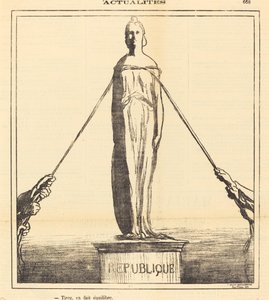 Pull, it balances by Honoré Daumier