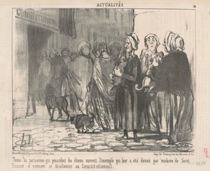 All the Parisian Women Who Own Dogs by Honoré Daumier