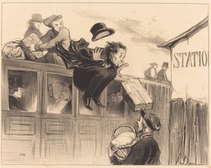 Thirty Seconds of Station by Honoré Daumier