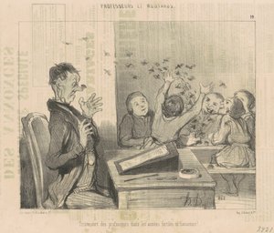 Sad Fate of Professors... by Honoré Daumier