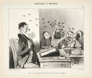 Sad Fate of Professors? - #19 of Professors and Brats by Honoré Daumier