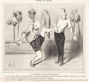 A Complement of Brilliant Education by Honoré Daumier