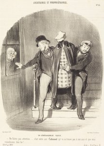 A Furtive Move by Honoré Daumier