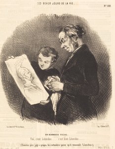 A Filial Tribute by Honoré Daumier