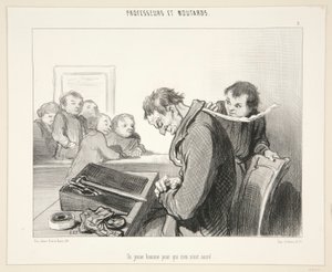 A Young Man for Whom Nothing by Honoré Daumier